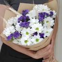 Букет «Крафт» из хризантем