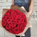 Букет из 25 красных роз