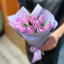 Букет «Сиреневый туман» из тюльпанов