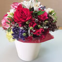 Коробка с цветами «Композиция "Розовый микс"»