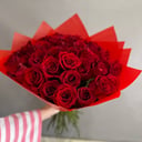Букет «Алый закат» из роз