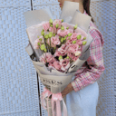 Букет «Мур Мур» из эустом