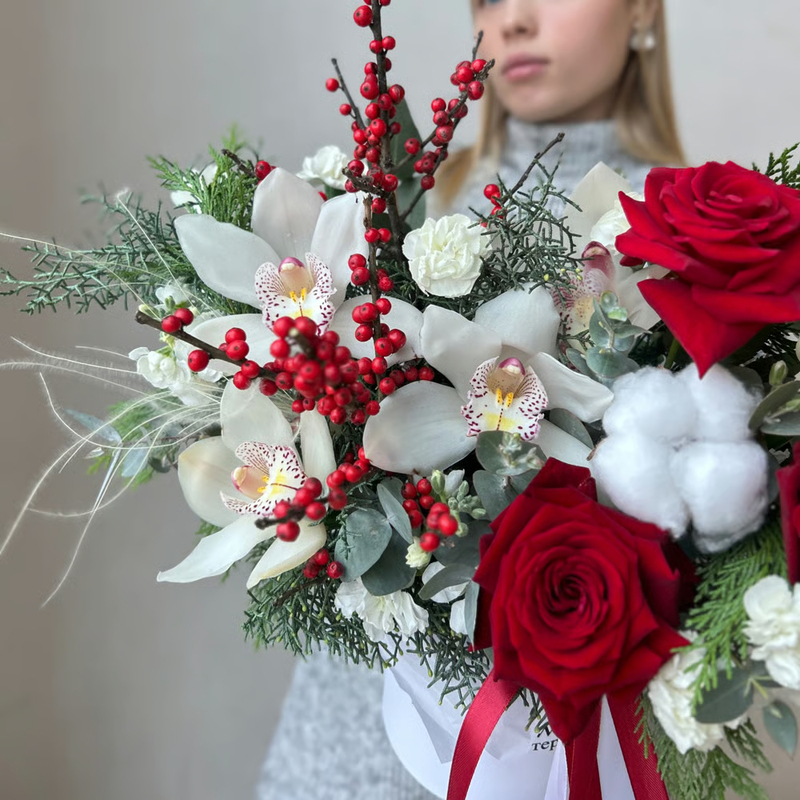 цветы на новый год