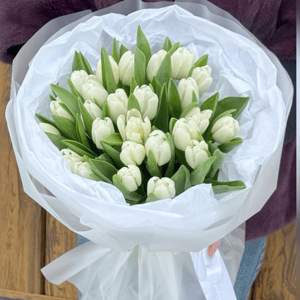 Букет «31 белый тюльпан»
