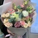 Букет "Санта Мария" из роз и эустом