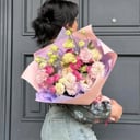 Букет «Белиссимо с нежной эустомой»