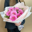 Букет из розовых Гербер