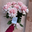 Букет из 7 французских роз Мондиаль Пинк