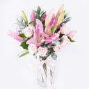 Букет «Романтические мечты» из роз и лилий
