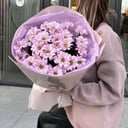 Букет из фиолетовых хризантем