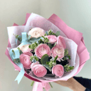 Букет «Ранункулюсы с незабудками»