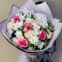 Букет «Любимый» из альстромерий и роз