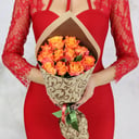 Букет из 11 оранжевых роз