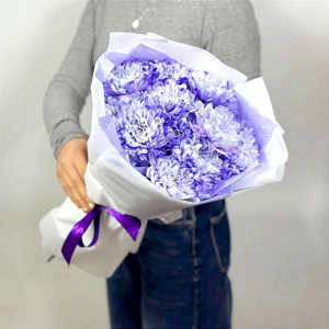 Букет «Взрыв красок» из хризантем