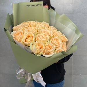 Букет «Карамельный десерт» из роз