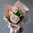 Букет «Роза нежно-розовая 3шт»