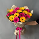 Букет из 17 гербер микс