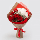 Букет «Жизнь в сказке» из роз и хризантем