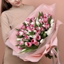 Букет «Розовое облако» из тюльпанов