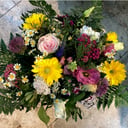 Букет «Летний день» из ромашек и гербер