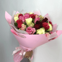 Букет «Розы 35 шт. Цвета Микс»