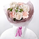 Букет «Медовый нектар» из роз и гвоздик