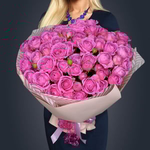 Букет «25 роз Мисти Баблс»