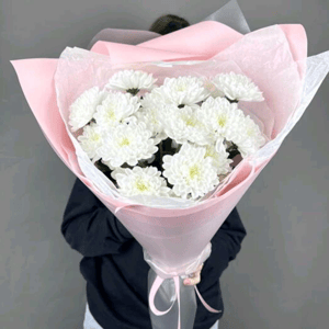 Букет из кустовой хризантемы Алтай