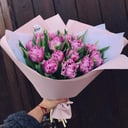 Букет из 19 пионовидных тюльпанов