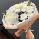 Букет «Нежность» из хризантем и роз