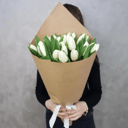 Букет «Тюльпаны Белые 25»