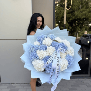 Букет из 21 Гортензии голландия