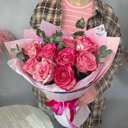 Букет «Клубничный десерт» из роз